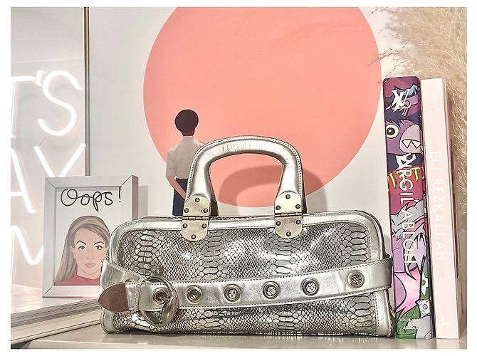 Gucci Ronny Metallic Emboss 2012 Runway Argento - vista 3