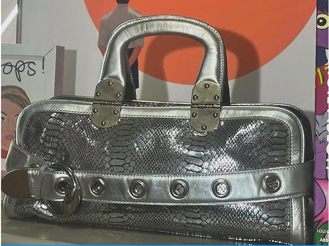 Gucci Ronny Metallic Emboss 2012 Runway Argento - vista 4