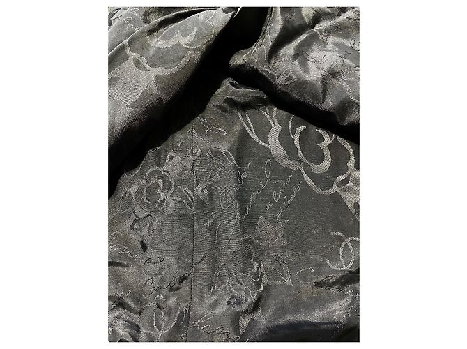 Cambon Gonna in tweed Chanel nero blu e bianco Blu navy - vista 5