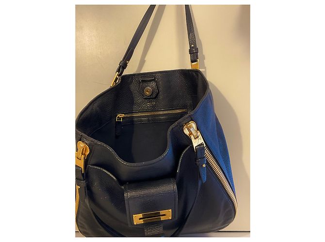 Borsa tote in pelle nera Tom Ford Sedgwick Nero - vista 5