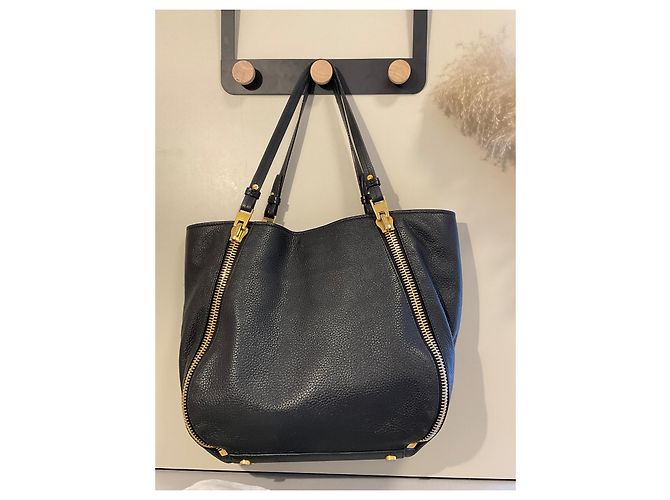 Borsa tote in pelle nera Tom Ford Sedgwick Nero - vista 6