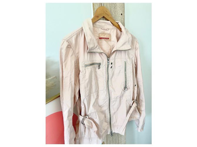 GIACCA DOPPIA ZIP PRADA SPORT CARGO Y2K Rosa - vista 2