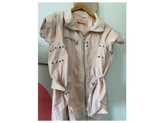 GIACCA DOPPIA ZIP PRADA SPORT CARGO Y2K Rosa - vista 4