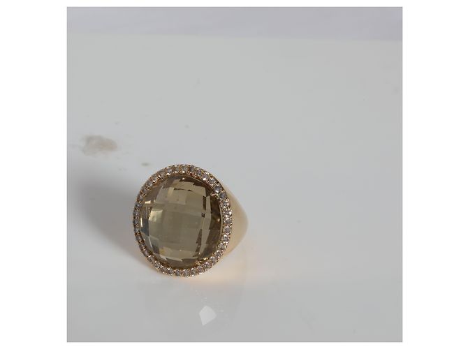 Anello Roberto Coin Quarzo Diamante foderato in 18K oro giallo 0.95 ctw Argento Metallico - vista 10