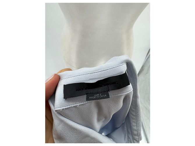 Vestido de seda T.US 2 de Alexander Wang Azul - vista 4