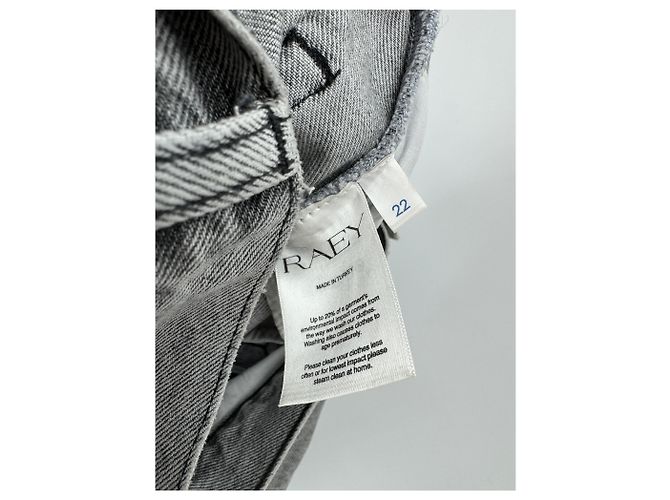 Autre Marque Jeans Raey T.US 22 de algodón Gris - vista 4