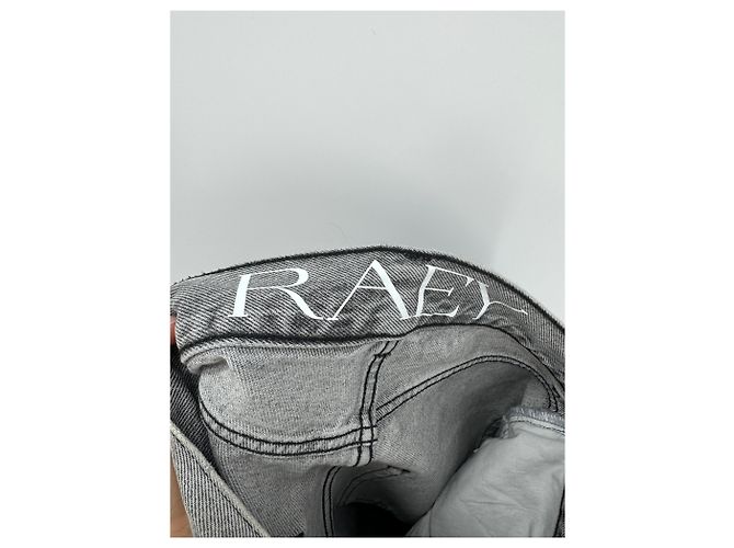 Autre Marque Jeans Raey T.US 22 de algodón Gris - vista 5