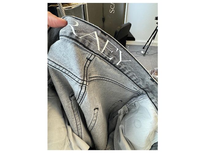 Autre Marque Jeans Raey T.US 22 de algodón Gris - vista 6