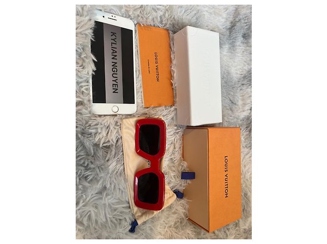 Occhiali da sole Louis Vuitton x Nigo Zillionaires Rossi Rosso - vista 10