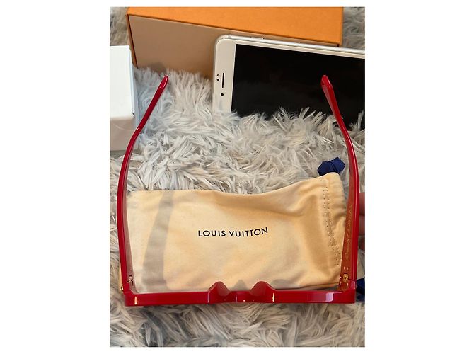 Occhiali da sole Louis Vuitton x Nigo Zillionaires Rossi Rosso - vista 2