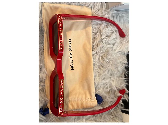 Occhiali da sole Louis Vuitton x Nigo Zillionaires Rossi Rosso - vista 3