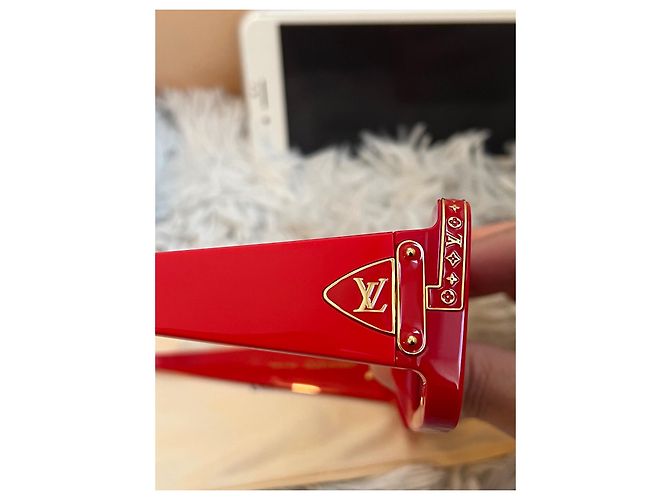 Occhiali da sole Louis Vuitton x Nigo Zillionaires Rossi Rosso - vista 4