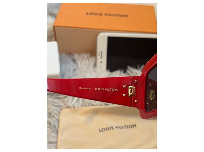 Occhiali da sole Louis Vuitton x Nigo Zillionaires Rossi Rosso - vista 5