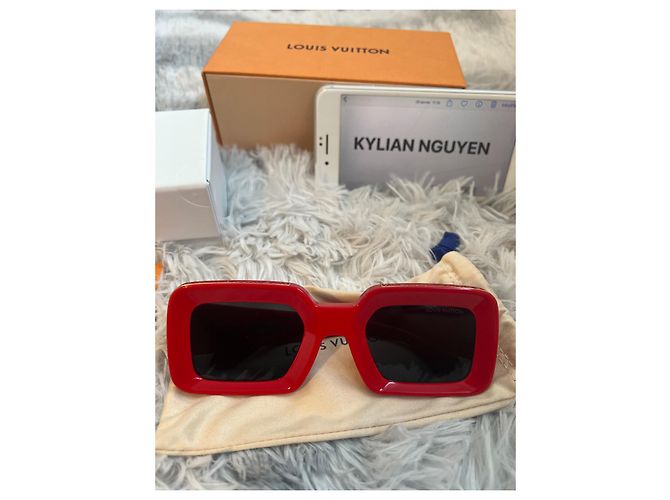 Occhiali da sole Louis Vuitton x Nigo Zillionaires Rossi Rosso - vista 9