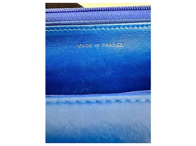 Wallet On Chain Chanel WOC Lego Blu in Vernice - vista 5