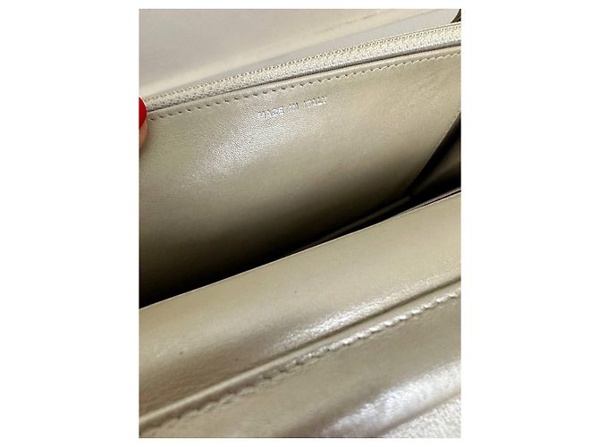 Wallet On Chain Borsa Chanel Woc in pelle color champagne argento - vista 8
