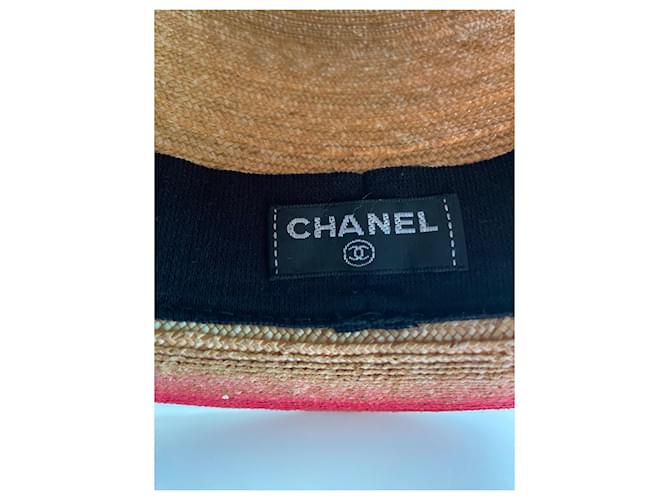 Strohhut von Chanel Rot - Ansicht 4