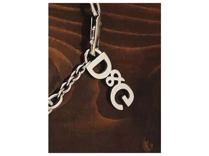 Bracelet vintage rare DOLCE & GABBANA en acier avec des rennes et des étoiles de Noël Argenté - vue 11