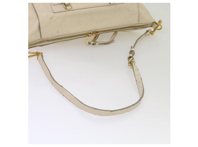 LOUIS VUITTON Monogramm Empreinte Lumineuse PM Einkaufstasche Neige M93411 Auth 66902 Weiß - Ansicht 10