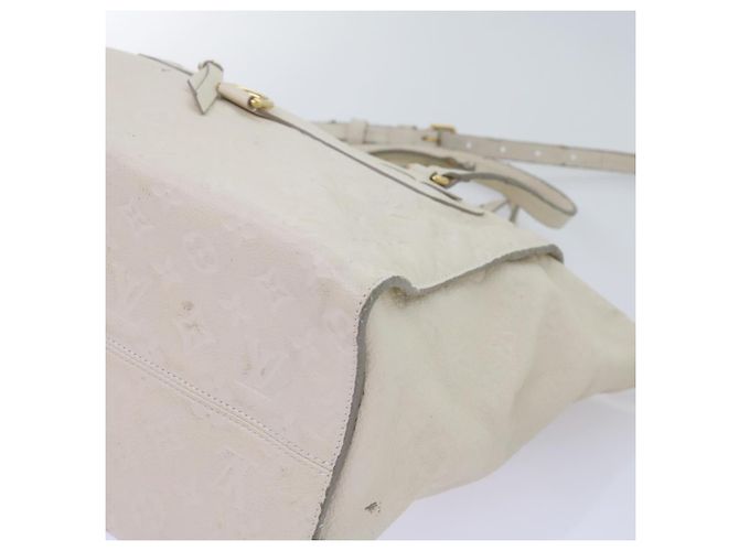 LOUIS VUITTON Monogramm Empreinte Lumineuse PM Einkaufstasche Neige M93411 Auth 66902 Weiß - Ansicht 17