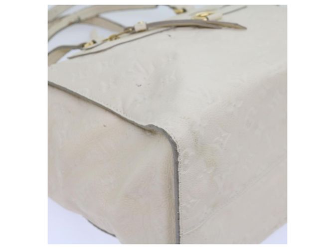 LOUIS VUITTON Monogramm Empreinte Lumineuse PM Einkaufstasche Neige M93411 Auth 66902 Weiß - Ansicht 18