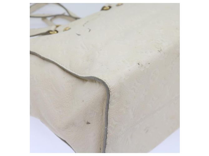 LOUIS VUITTON Monogramm Empreinte Lumineuse PM Einkaufstasche Neige M93411 Auth 66902 Weiß - Ansicht 20