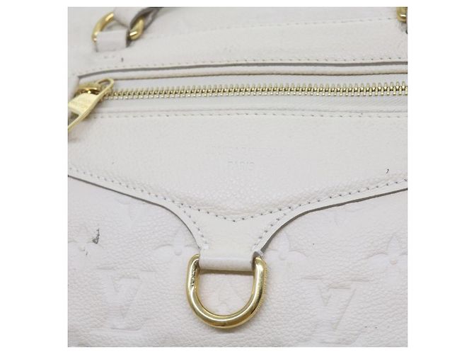LOUIS VUITTON Monogramm Empreinte Lumineuse PM Einkaufstasche Neige M93411 Auth 66902 Weiß - Ansicht 22