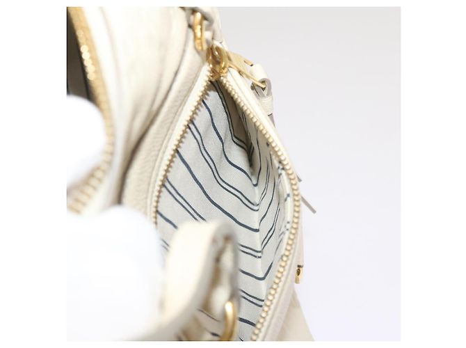 LOUIS VUITTON Monogramm Empreinte Lumineuse PM Einkaufstasche Neige M93411 Auth 66902 Weiß - Ansicht 23