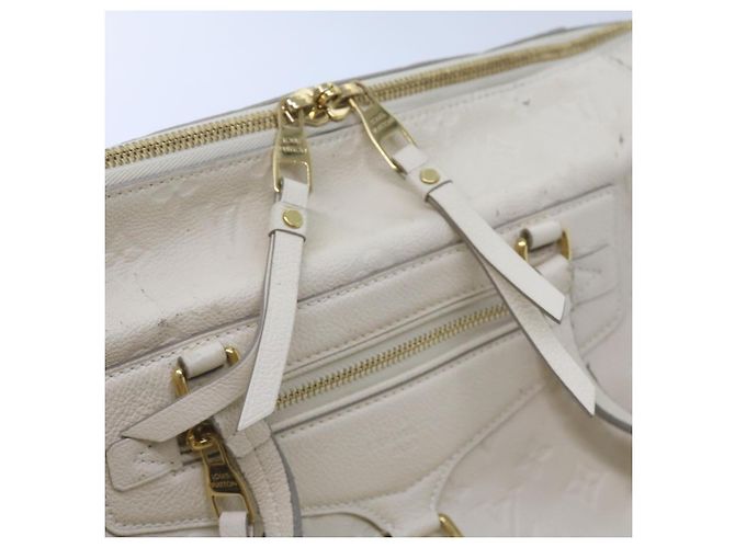 LOUIS VUITTON Monogramm Empreinte Lumineuse PM Einkaufstasche Neige M93411 Auth 66902 Weiß - Ansicht 24