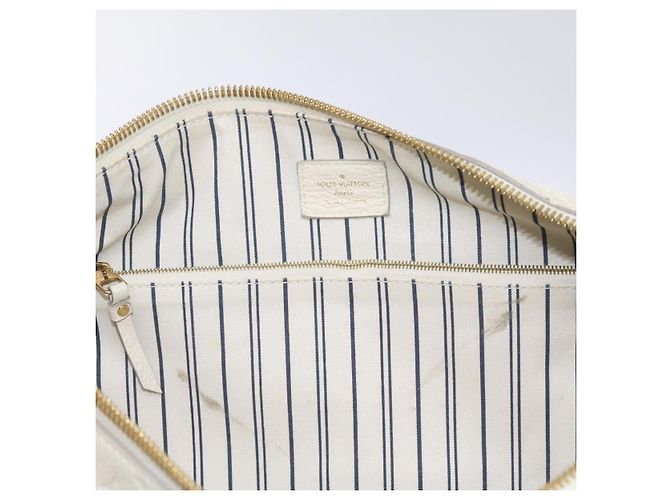 LOUIS VUITTON Monogramm Empreinte Lumineuse PM Einkaufstasche Neige M93411 Auth 66902 Weiß - Ansicht 25
