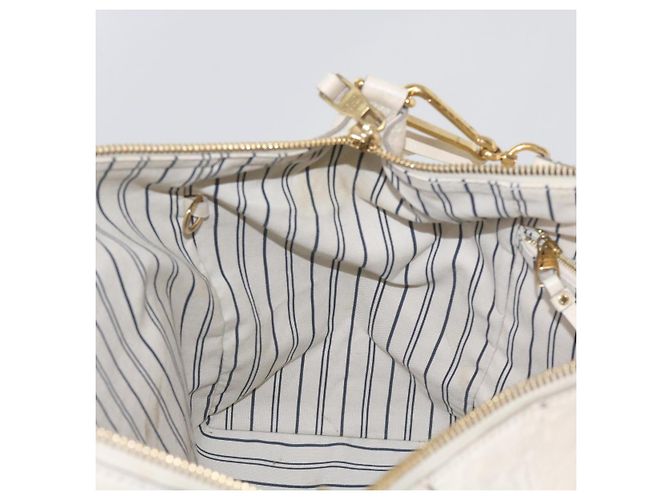 LOUIS VUITTON Monogramm Empreinte Lumineuse PM Einkaufstasche Neige M93411 Auth 66902 Weiß - Ansicht 26