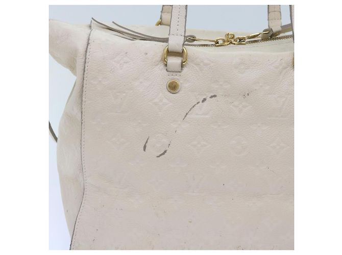 LOUIS VUITTON Monogramm Empreinte Lumineuse PM Einkaufstasche Neige M93411 Auth 66902 Weiß - Ansicht 3