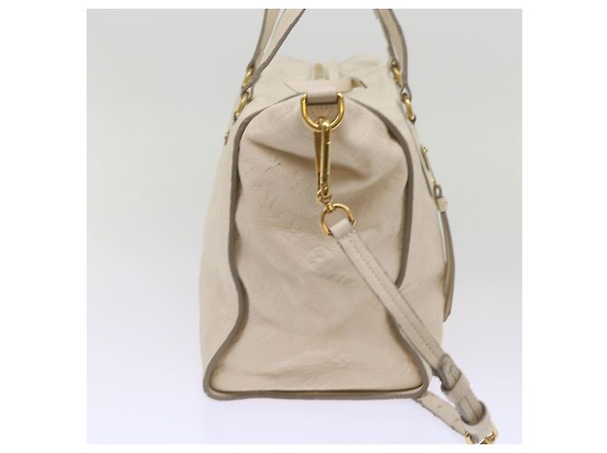 LOUIS VUITTON Monogramm Empreinte Lumineuse PM Einkaufstasche Neige M93411 Auth 66902 Weiß - Ansicht 6