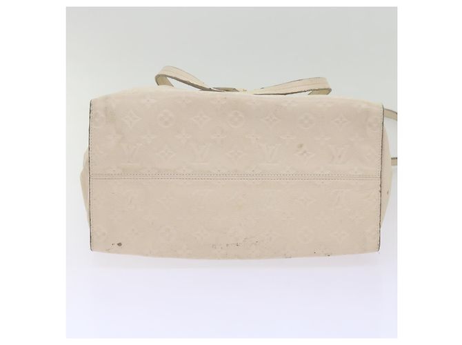 LOUIS VUITTON Monogramm Empreinte Lumineuse PM Einkaufstasche Neige M93411 Auth 66902 Weiß - Ansicht 7