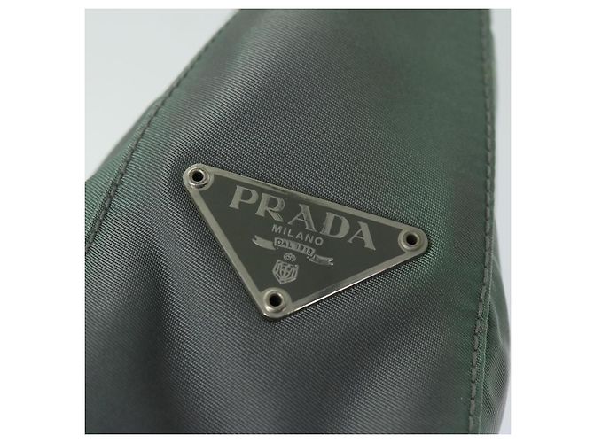 Bolsa de ombro PRADA Nylon Khaki Auth 68087 Caqui - vista 17