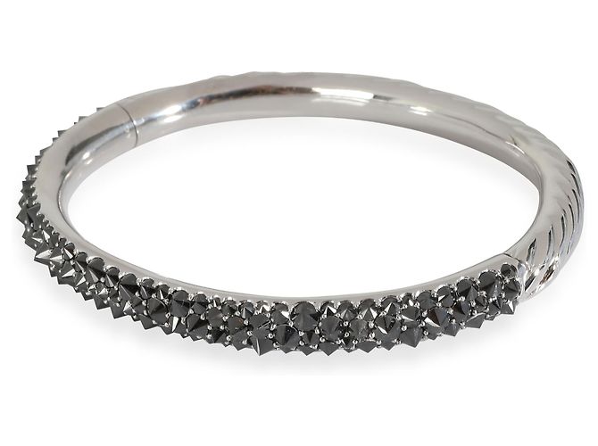 Pulsera de oro blanco con diamantes de engaste inverso de David Yurman - vista 3