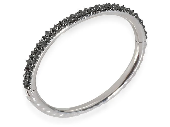 Pulsera de oro blanco con diamantes de engaste inverso de David Yurman - vista 4