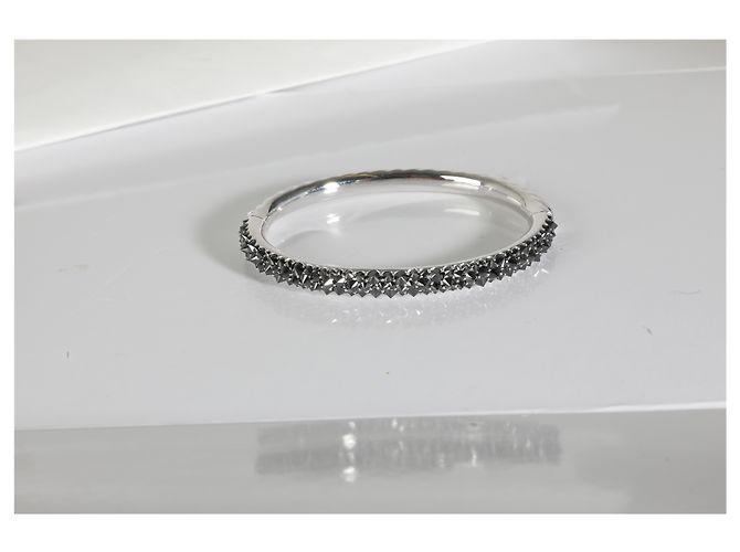 Pulsera de oro blanco con diamantes de engaste inverso de David Yurman - vista 6