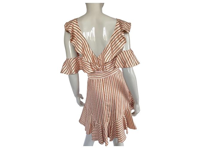 Zimmermann x Barneys New York Seidenkleid Beige - Ansicht 2