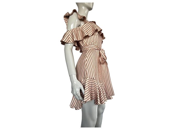 Zimmermann x Barneys New York Seidenkleid Beige - Ansicht 3