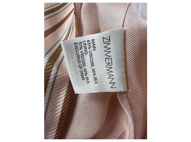 Zimmermann x Barneys New York Seidenkleid Beige - Ansicht 6