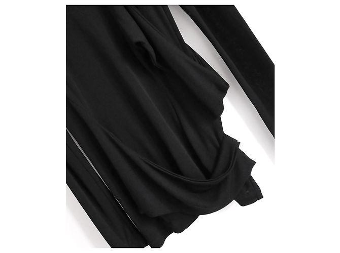 Top de manga larga drapeado de Proenza Schouler. Negro - vista 2
