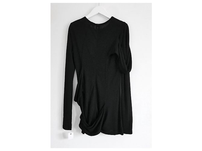 Top de manga larga drapeado de Proenza Schouler. Negro - vista 4