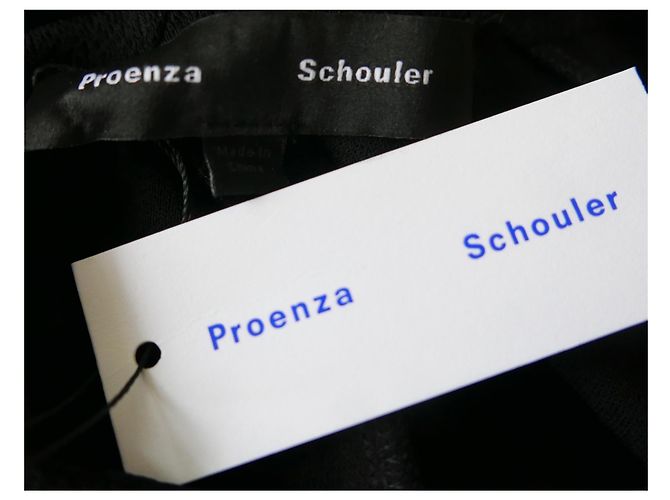 Top de manga larga drapeado de Proenza Schouler. Negro - vista 5