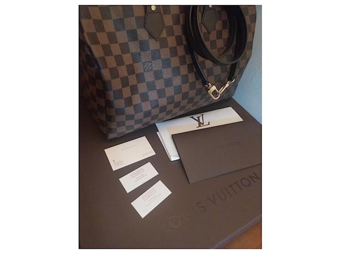 Louis Vuitton Borsa Vuitton Speedy 35 Gold hardware - vista 3