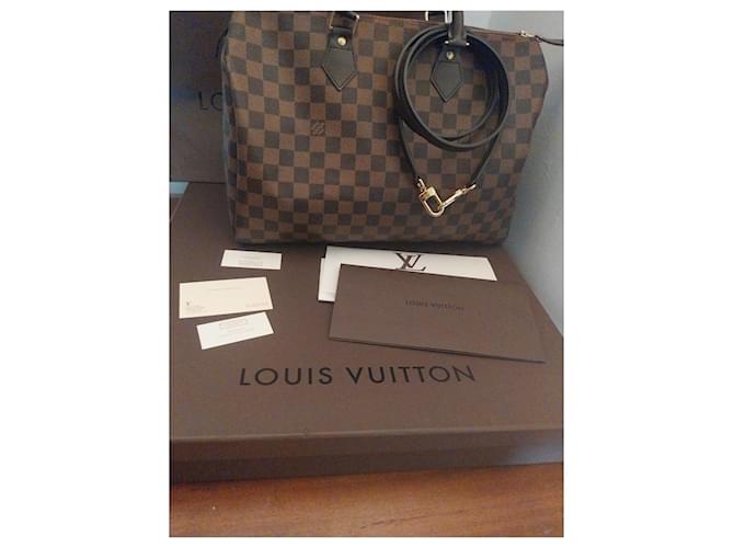 Louis Vuitton Borsa Vuitton Speedy 35 Gold hardware - vista 6