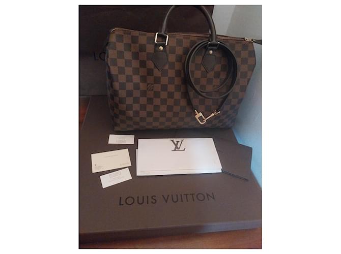 Louis Vuitton Borsa Vuitton Speedy 35 Gold hardware - vista 8