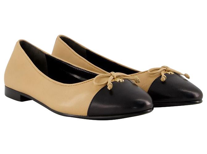 Bailarinas Cap Toe - Tory Burch - Couro - Bege - vista 2