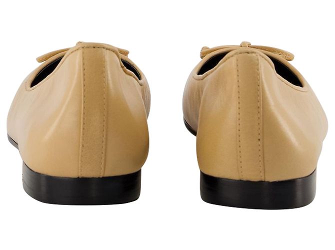 Bailarinas Cap Toe - Tory Burch - Couro - Bege - vista 3