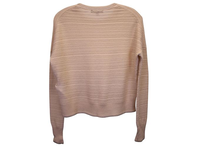 Suéter Maje Rib-Knit em Lã Rosa - vista 3